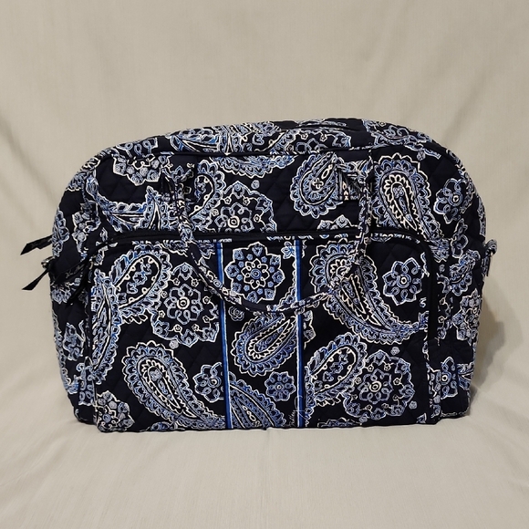 Vera Bradley Blue Bandana Weekender Bag - Retired